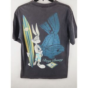 Vtg Looney Tunes Bugs Bunny Surf Shirt Giant 90s Single Stitch Size Medium